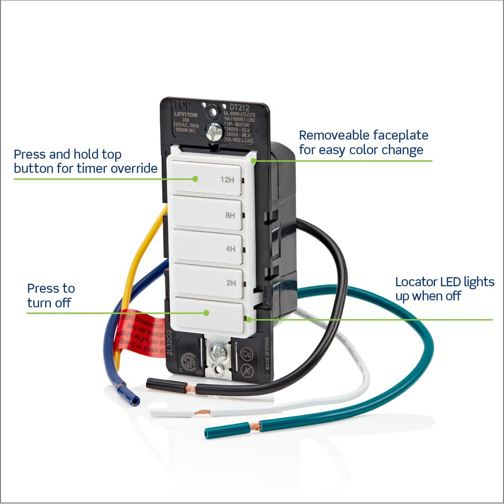 Mechanical In-wall Spring Wound Light Timer TORK C512H Commercial ...