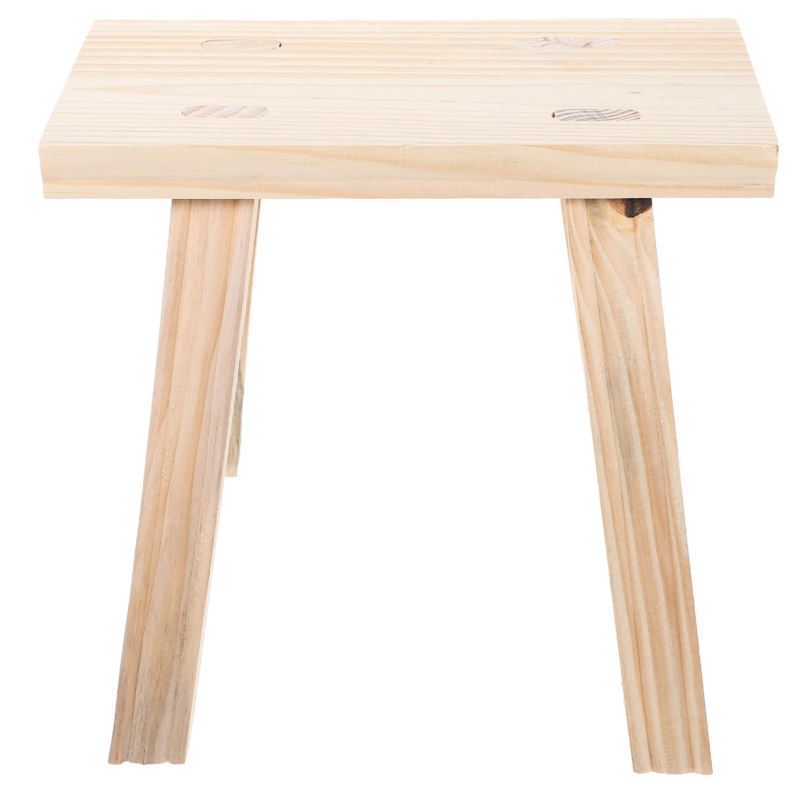 Beaupretty Petit Tabouret en Bois Beige Pratique et Réutilisable, Marchepied Solide Style Rétro, comme Siège ou Table à Plantes D'intérieur