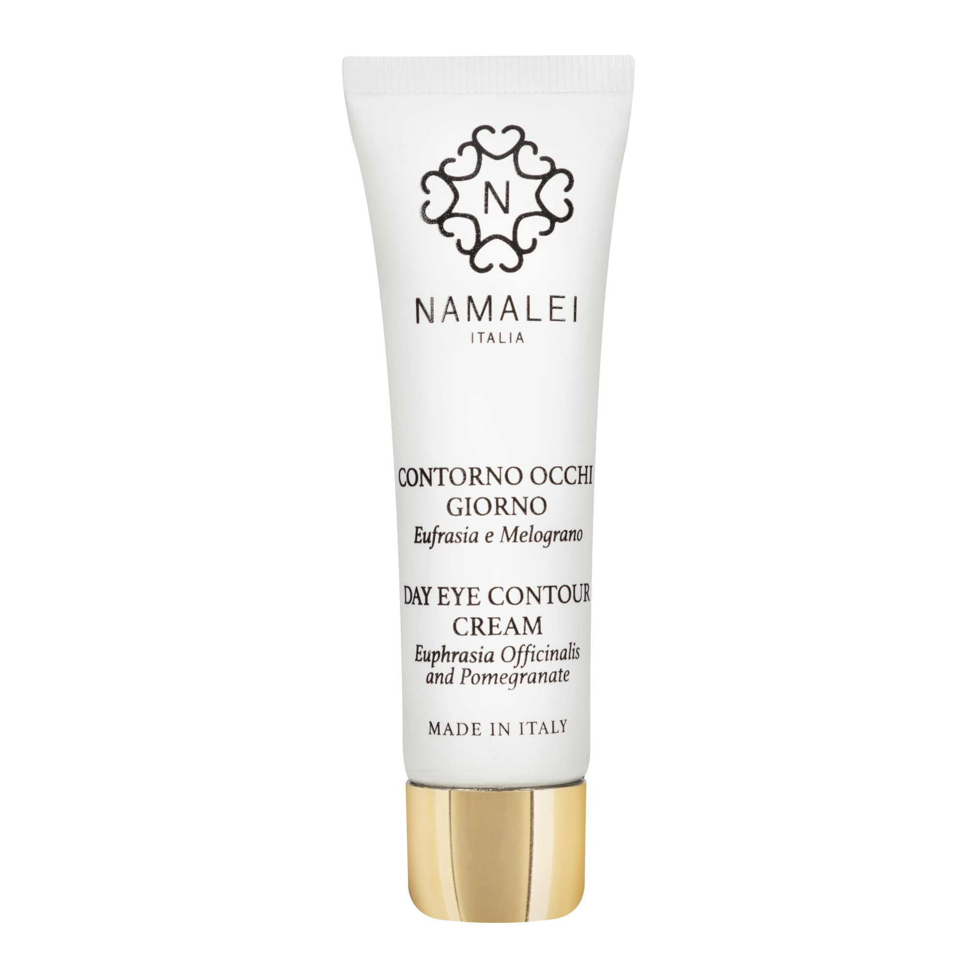 Namalei | Crema Contorno Occhi Giorno Antirughe - Riduce Occhiaie, Borse e Rughe - Eufrasia, Melograno, Acido Ialuronico, Jojoba, Burro di Karité - Idratante Anti-​Età - 30 ml