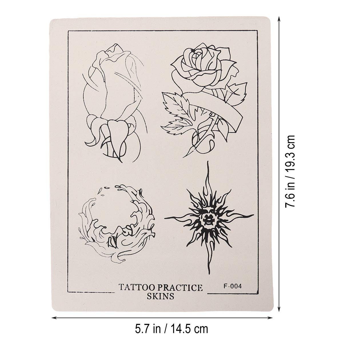 Amazon.com: SUPVOX 5pcs Tattoo Practice Skin Rose Pattern Silicone Tattoo  Skin for Tattoo Learning Training : Beauty & Personal Care