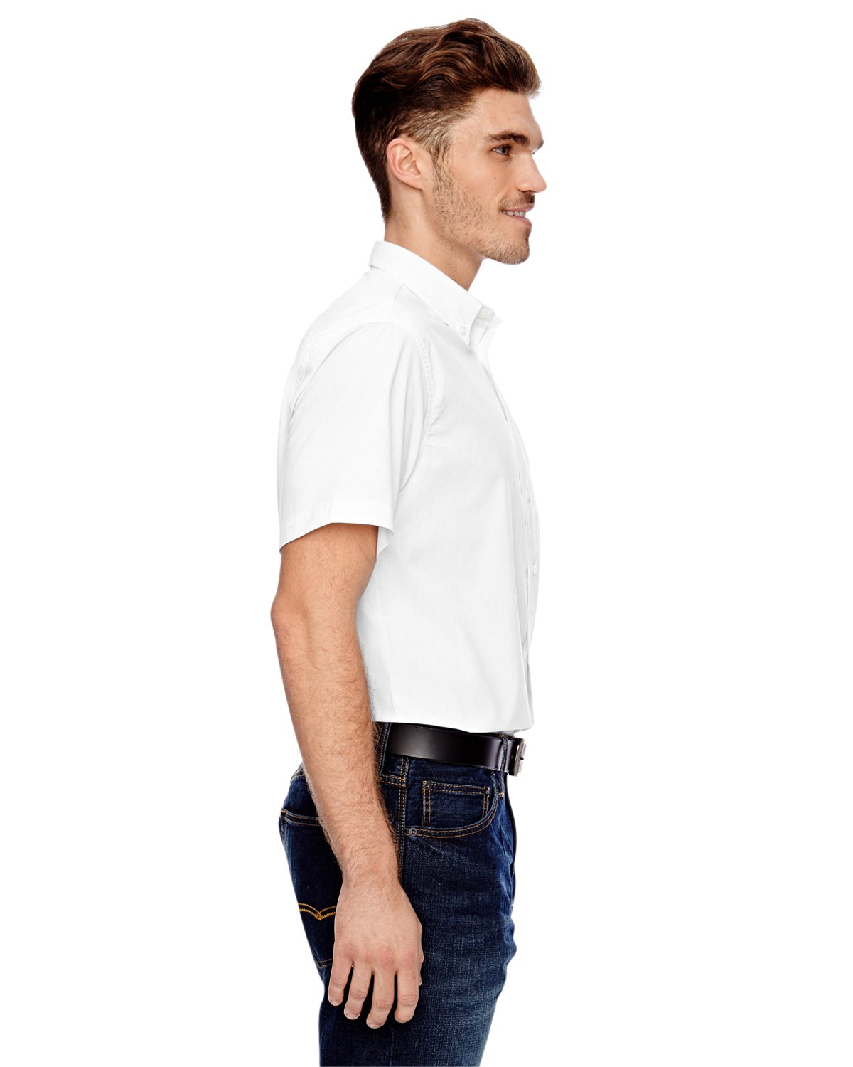 Dickies Occupational Workwear LS505WHXL LS505 Industrial Flex Comfort Short Sleeve Shirt, Fabric, XL, White