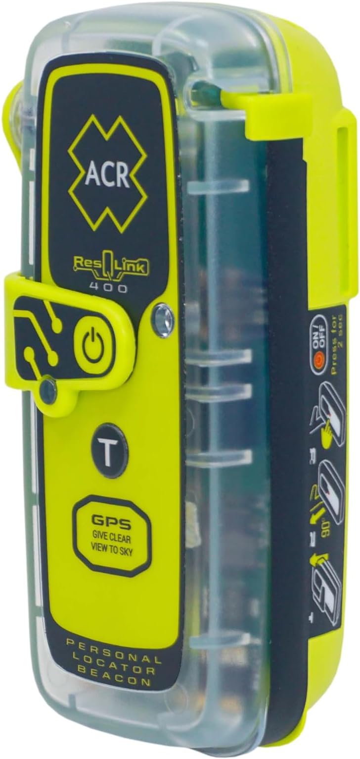 ResQLink 400 - SOS Personal Locator Beacon with GPS and Global Coverage - Designed to Alert Search and Rescue Efforts for Any Outdoor Emergency - Ideal for Hiking, Hunting, Boating, Fishing