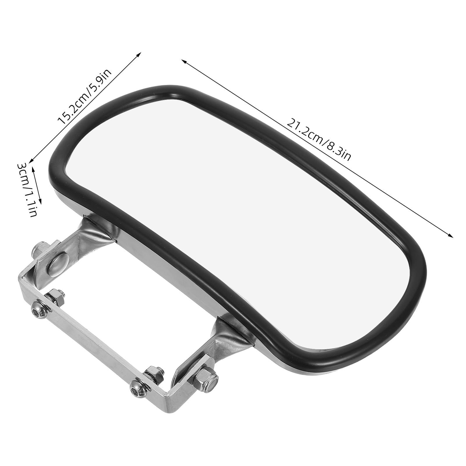 Specchietto retrovisore universale per trattori: specchietto laterale retrovisore in acciaio inox per trattori, carrelli elevatori, muletti e golf cart - Installazione a vite