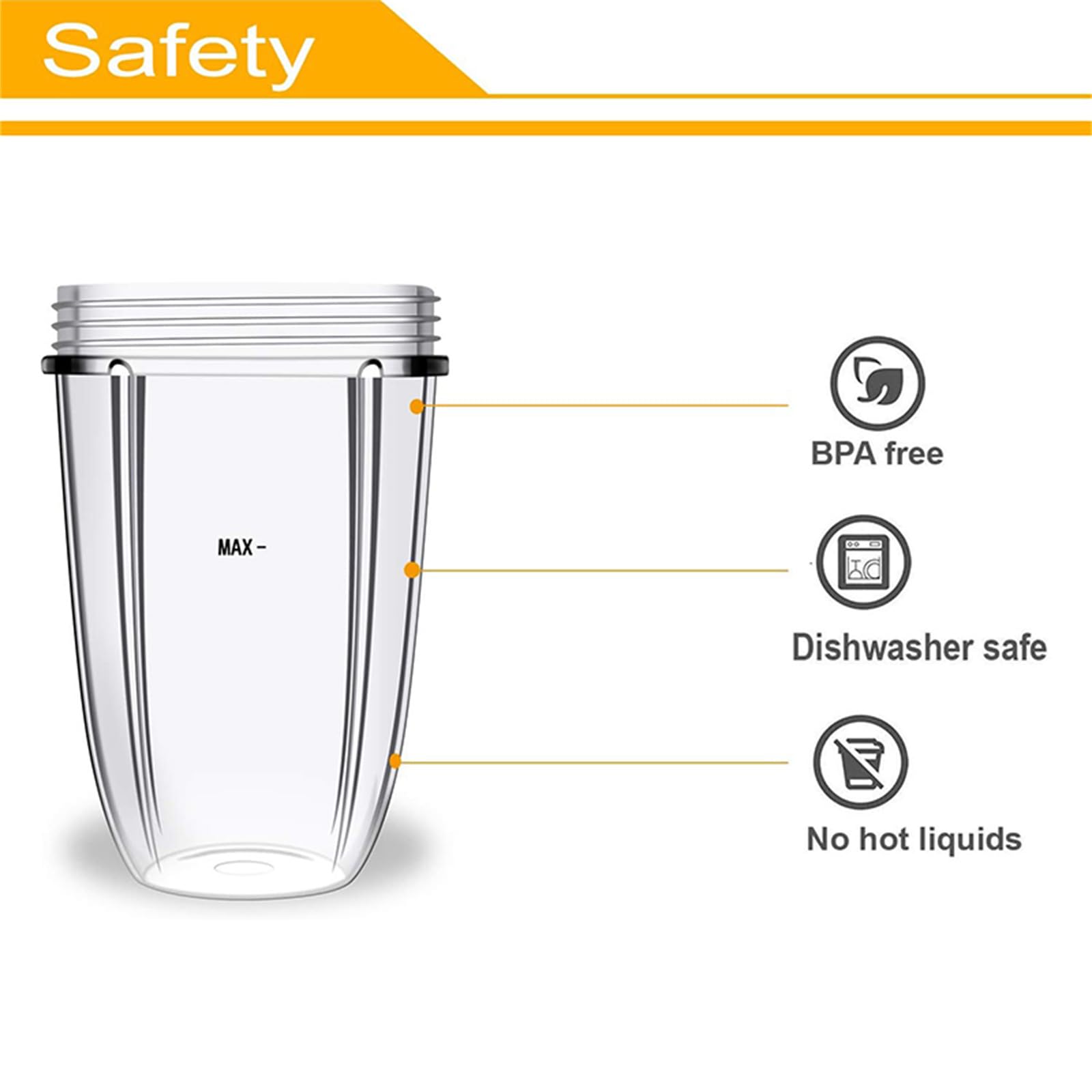 2Pcs 18OZ Cup for NB600W 900W Clear Cups Mugs Replacement Part Juicer Accessories 900W 600W Juicer Juicer Cups