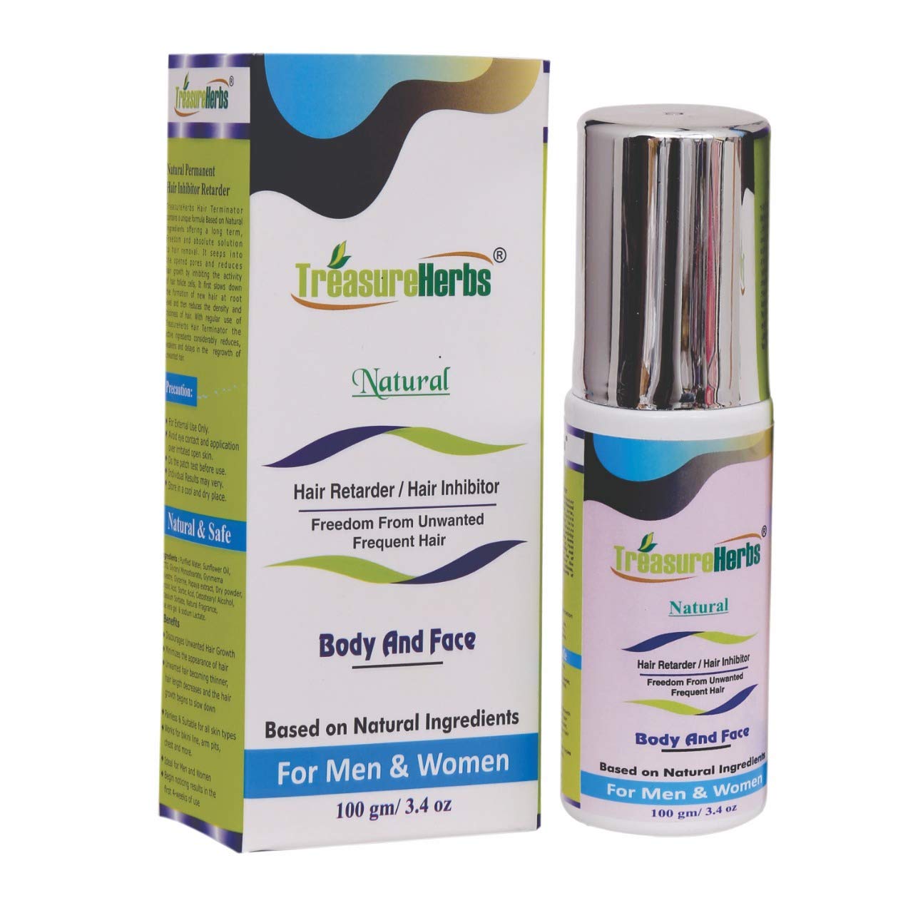 Buy Treasureherbs ISO Certified Natural Hair Inhibitor Cream