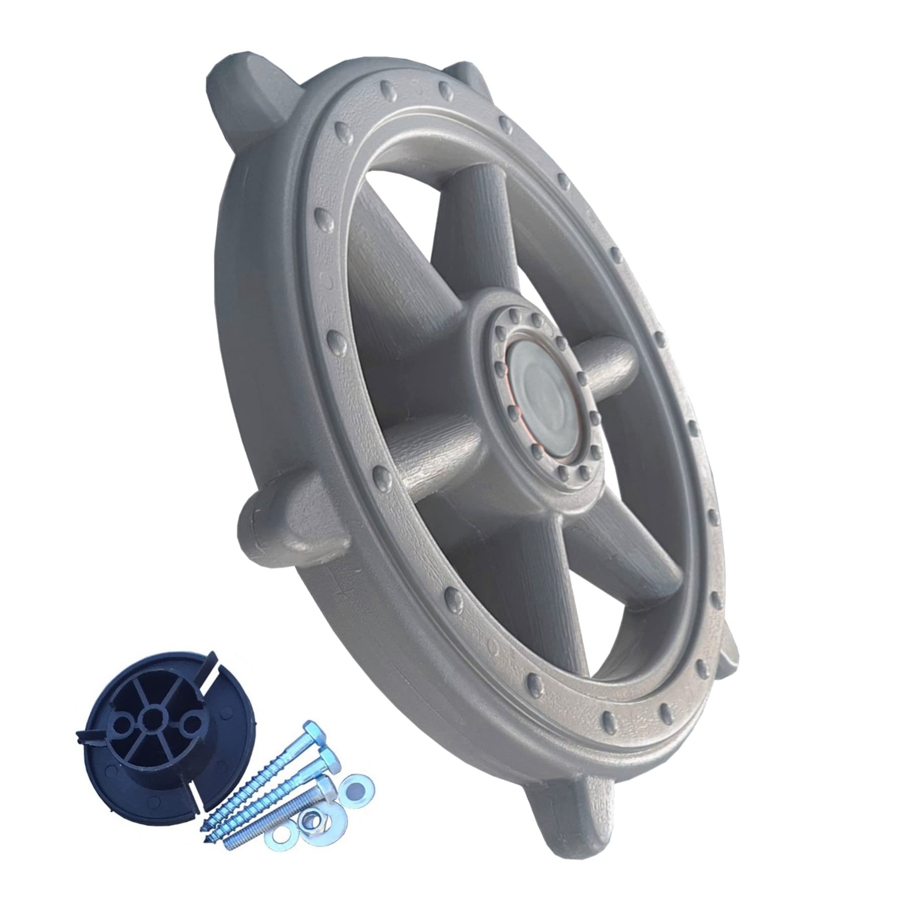 Kit Aire De Jeux Pirate Enfant - Volant De Bateau, Télescope, Poignées, Pour Jeu D'imagination En Extérieur - 3