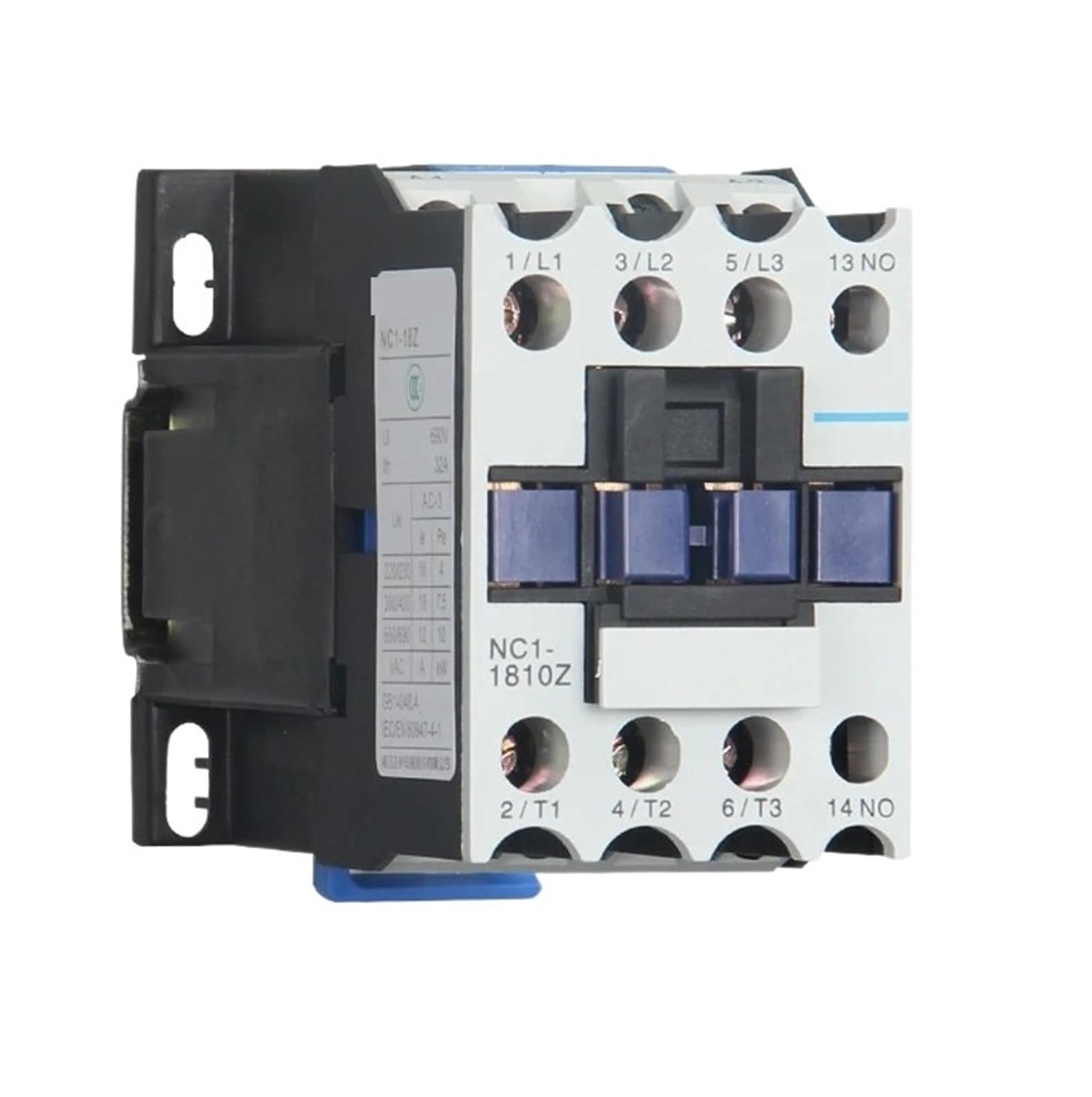 WCNGRFRNB AC contactor NC1-1810Z 1801Z Rail Mount Contactor Industrial Electric Contactor(NC1-1810Z DC,24V)