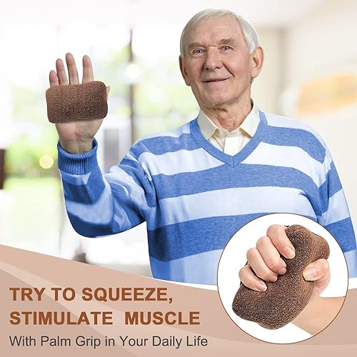 Miniatura 6 de Zelen Protector de agarre de palma para contracturas de mano, férula de mano de palma para contracturas, agarre con banda elástica para el cuidado