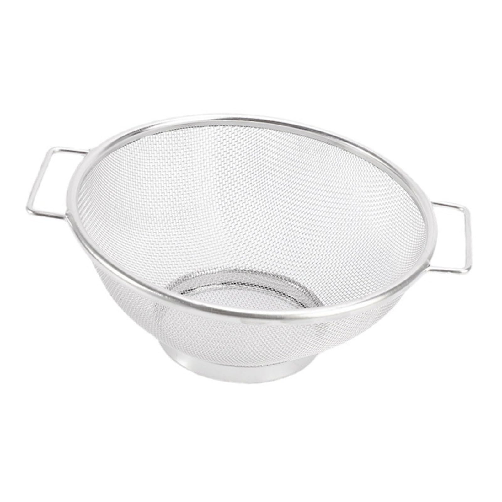 DAWTHTW Kitchen Utility Basket Stainless Meshed Net Colander Strainer Basket for Draining Steaming and Washing Food Items Rustless Net