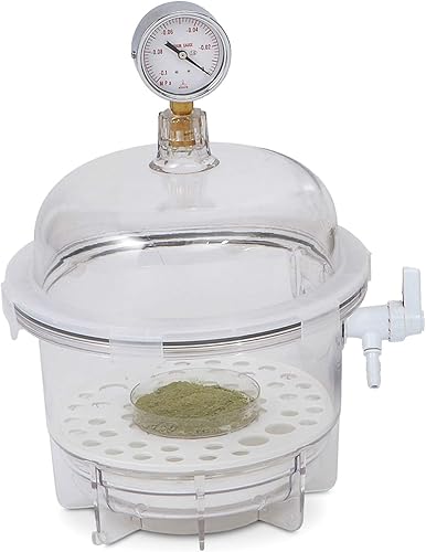 SP Bel-Art 424002021 Lab Companion Clear Polycarbonate Round Style Vacuum Desicc