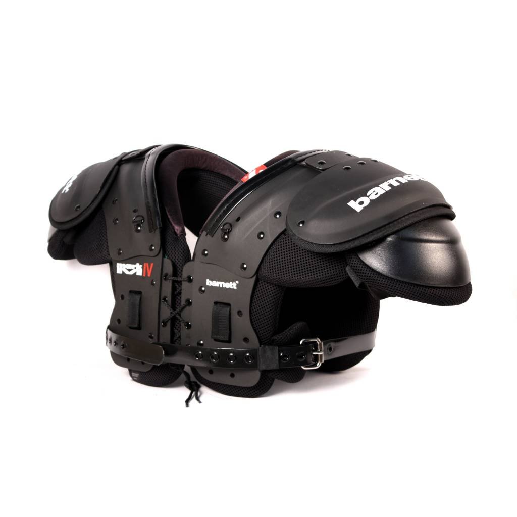 BARNETT Mark IV Fußball-Schulterstütze, FB-LB-Te-OL-DL, Farbe Schwarz (XL)