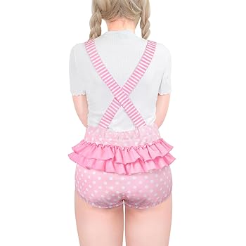Amazon | [LittleForBig] 大人用オーバーオールインワン【ハート