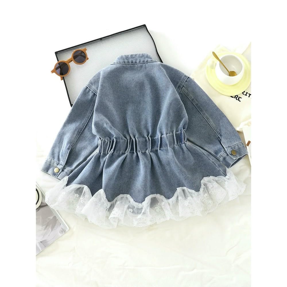 QXDZSW - Chaqueta elástica para niña para primavera y otoño