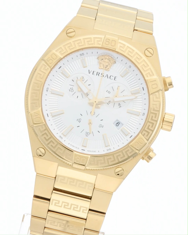 Amazon | [ヴェルサーチェ] 腕時計 Watch SPORTY GRECA ブラック