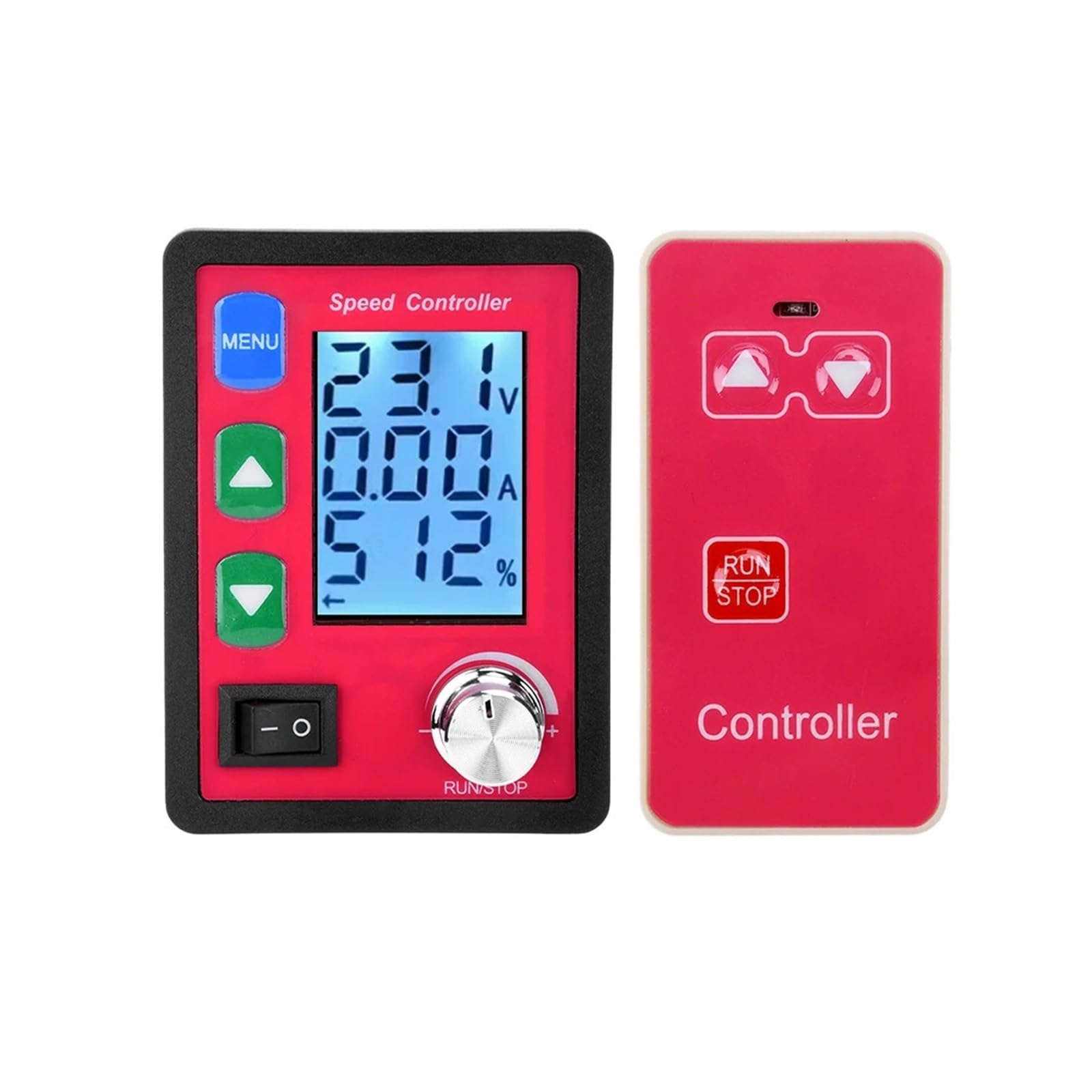 DC6-55V 20A PWM Control remoto inalámbrico inteligente DC Brush Motor controlador de velocidad de voltaje y visualización de corriente