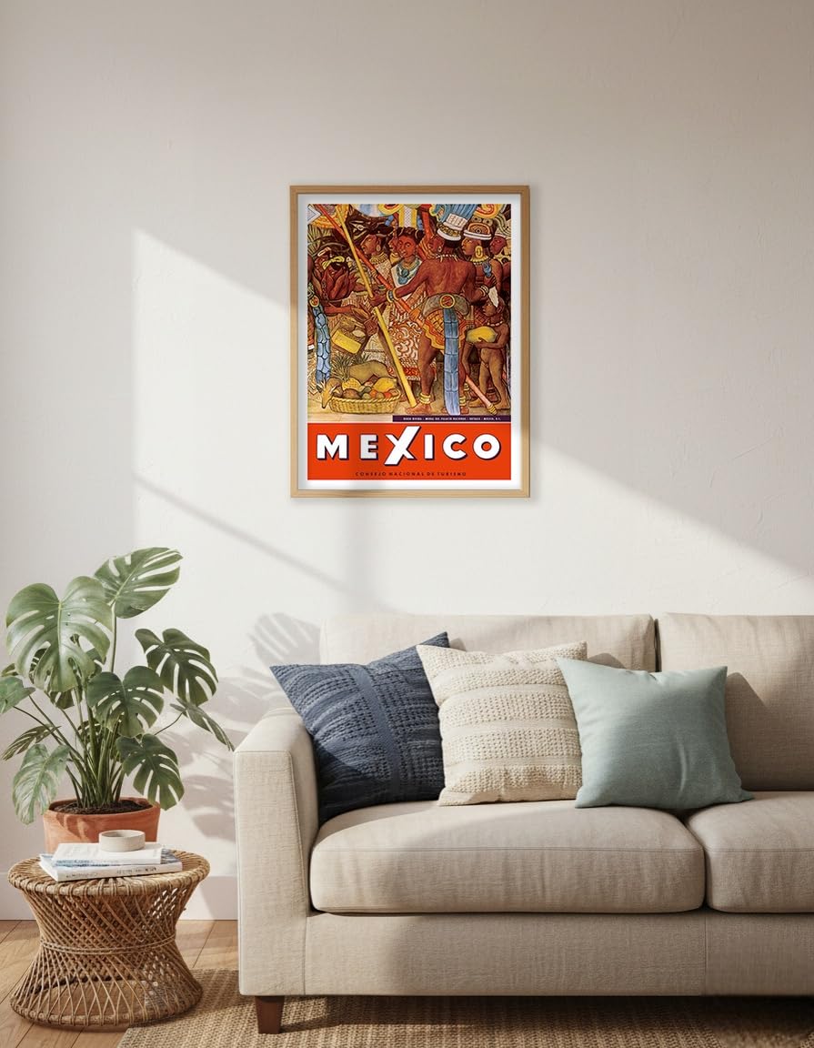 Amazon.com: Mexico - Aztec Indians - Detail from Mural - National