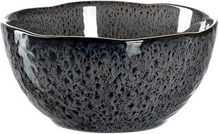 Leonardo Matera 018579 miseczki ceramiczne, zestaw 6 miseczek do deserów, nadają się do mycia w zmywarce, 6 miseczek na musli, przekąski, kolor szary, Ø 12 cm, 380 ml