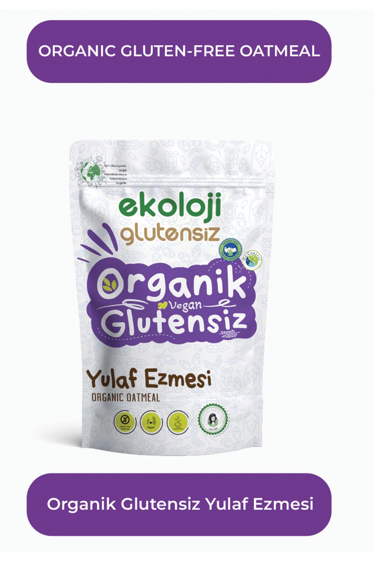Ekoloji Market Organik Glutensiz Yulaf Ezmesi 300 gr