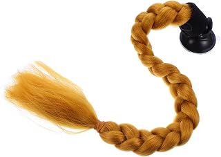 NOLITOY Capacete Trançado Capacete Rabo De Cavalo Trança Suja Peruca Capacete Cabelo Legal Decoração De Capacete Capacete De Ciclismo Peruca Acessórios Para Cabelo Decalque De Capacete De