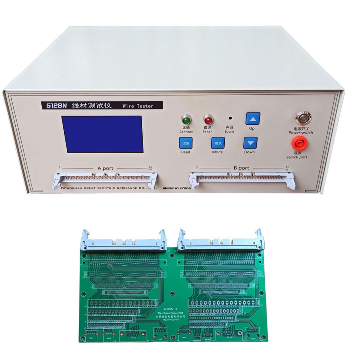 Tester di continuità del cavo 128PIN, dislocazione del cavo 64P-to-64P, strumento di prova del cavo per USB e tutti gli altri tipi di cortocircuito, continuità, tester del cavo di dislocazione