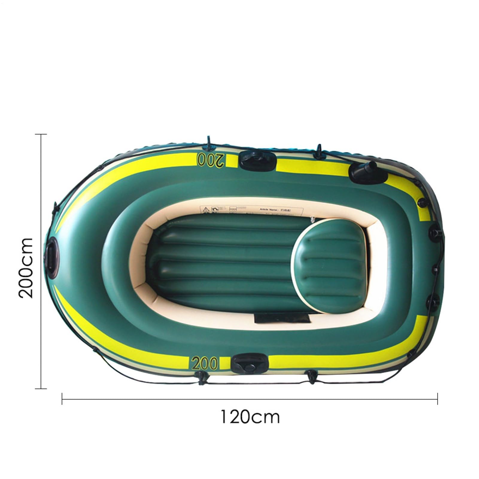 Kayaks inflables Adultos - 2 Personas canoa de aire, PVC PVC Set | Junta de balsa ligera Durable, Hab Lines El sistema inflable estable ideal para Aventuras de pesca Ríos de Lagos