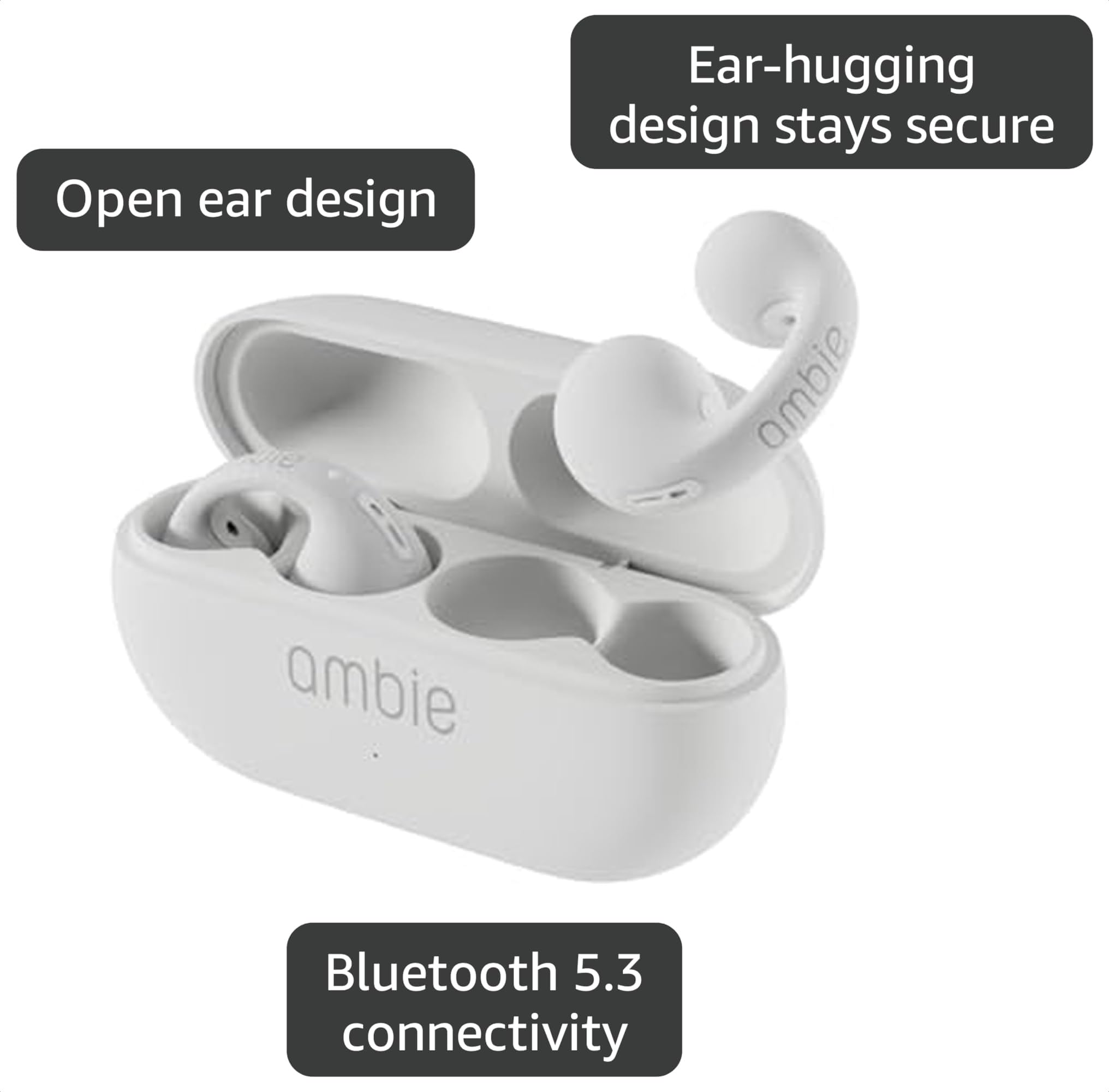 Amazon.com: ambie Sound earcuffs AM-TW02, Open Ear Wireless