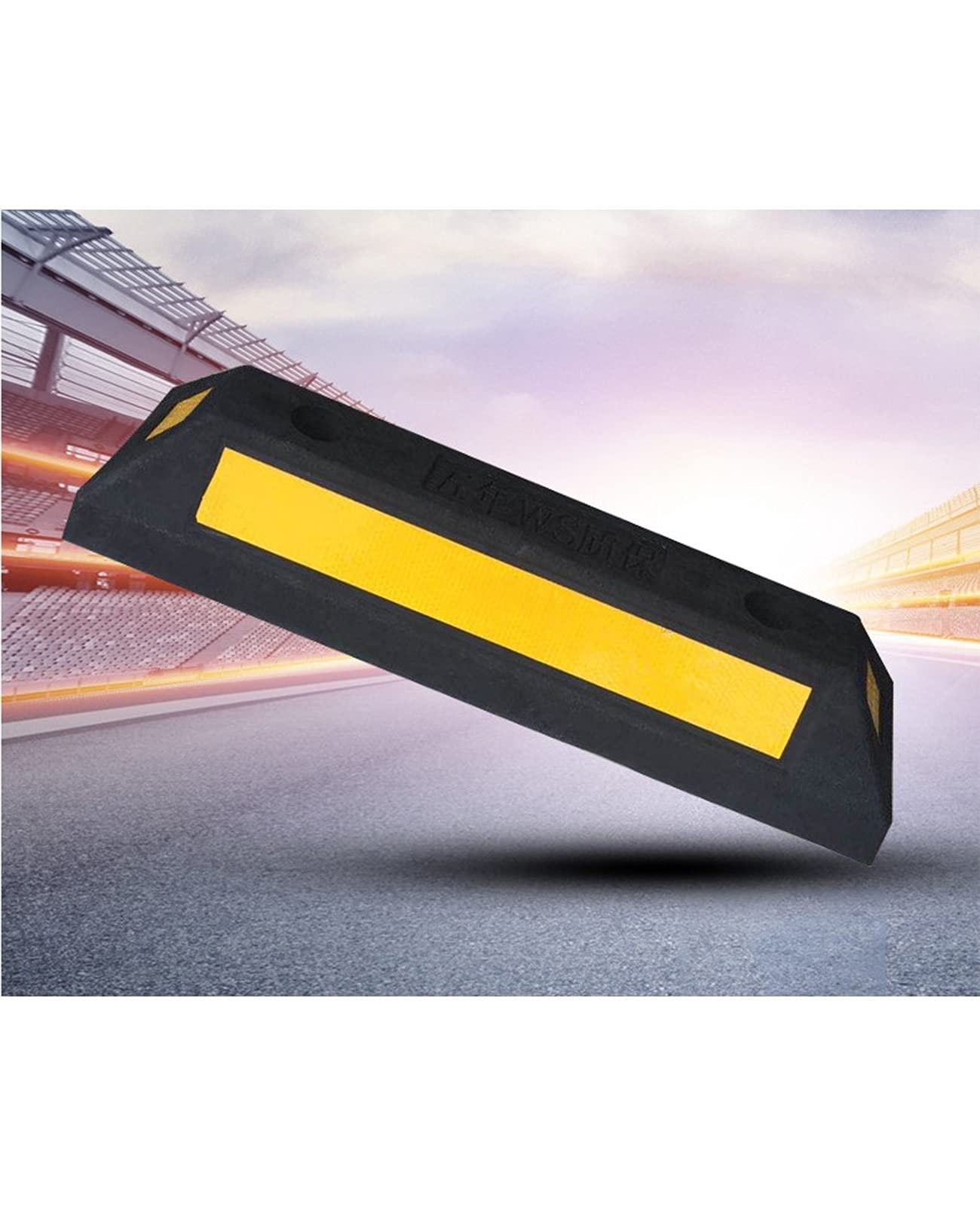 Klin pod koło samochodu, Blokady kół parkingowych wielokolorowe 480x120x85mm