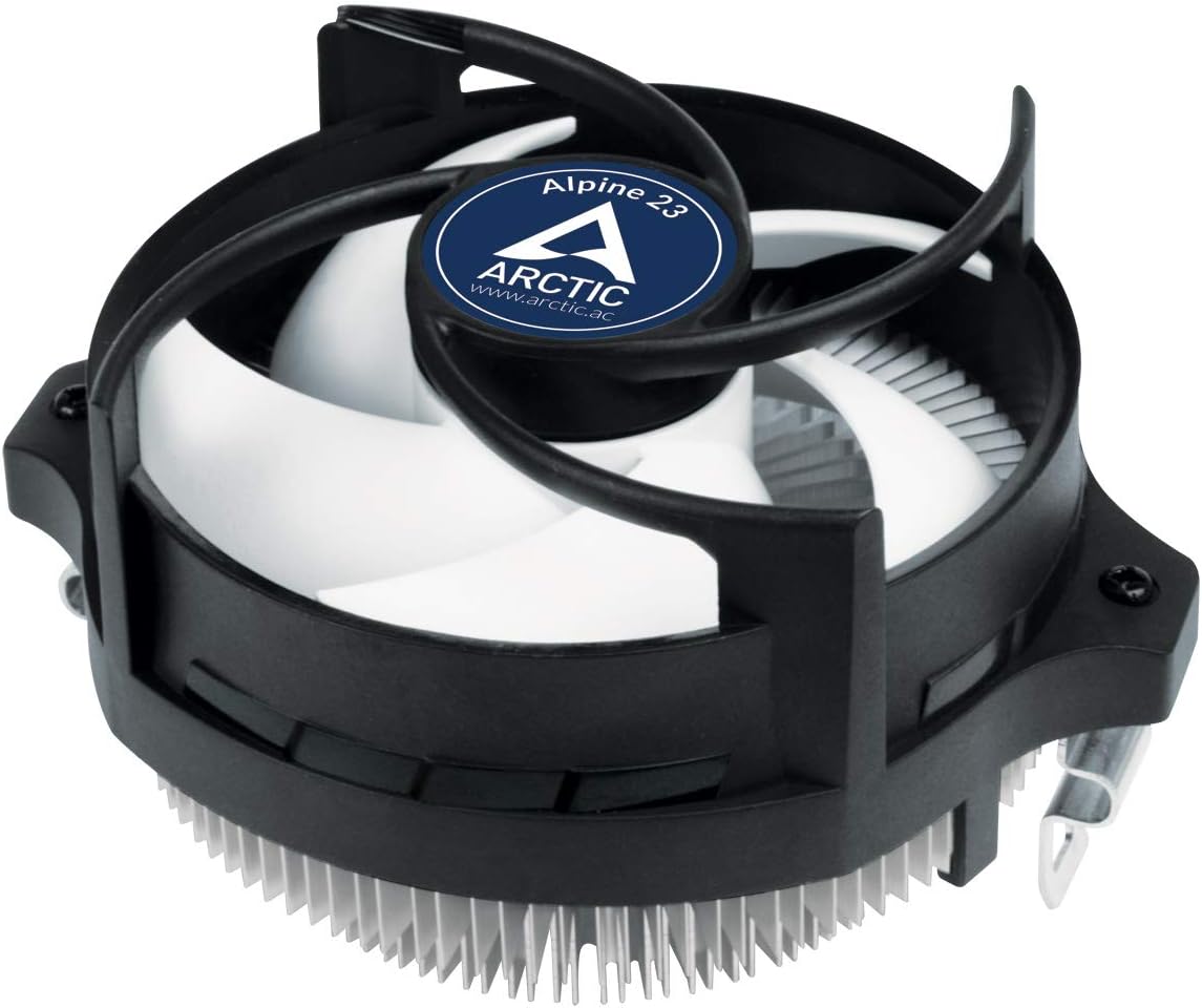 Alpine 23 - Compact AMD CPU Cooler for AM5 and AM4, Thermal Compound MX-2 pre-Applied, Computer, PC - Black
