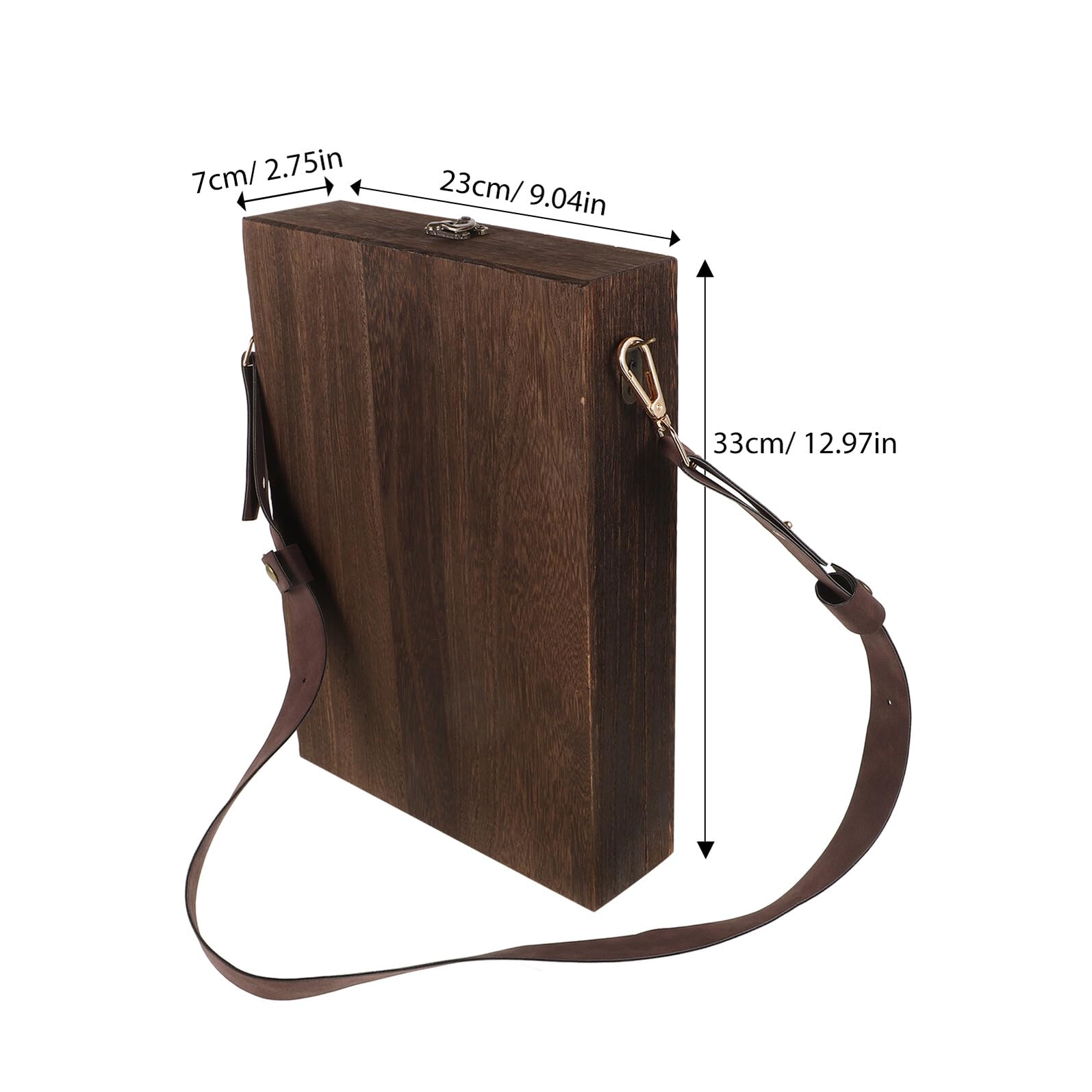 Ciieeo Künstler Holz Aufbewahrungsbox Multifunktional Tragbar 33x23cm Schreibkasten mit Stauraum für Pinsel Skizzen und Werkzeuge für Maler und Designer