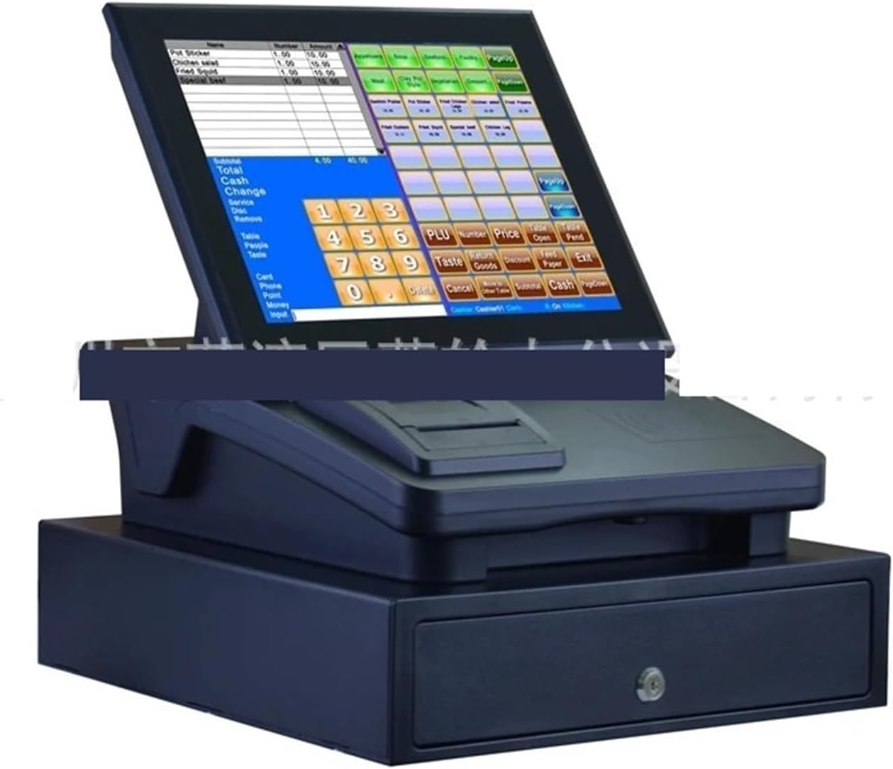 キャッシュレジスター組み込みタッチスクリーンオールインワンマシン、ケータリングファーストフードキャッシュレジスターミルクティーキャッ  キャッシュレジスター組み込みタッチスクリーンオールインワンマシン、ケータリングファーストフードキャッシュレジスター ...