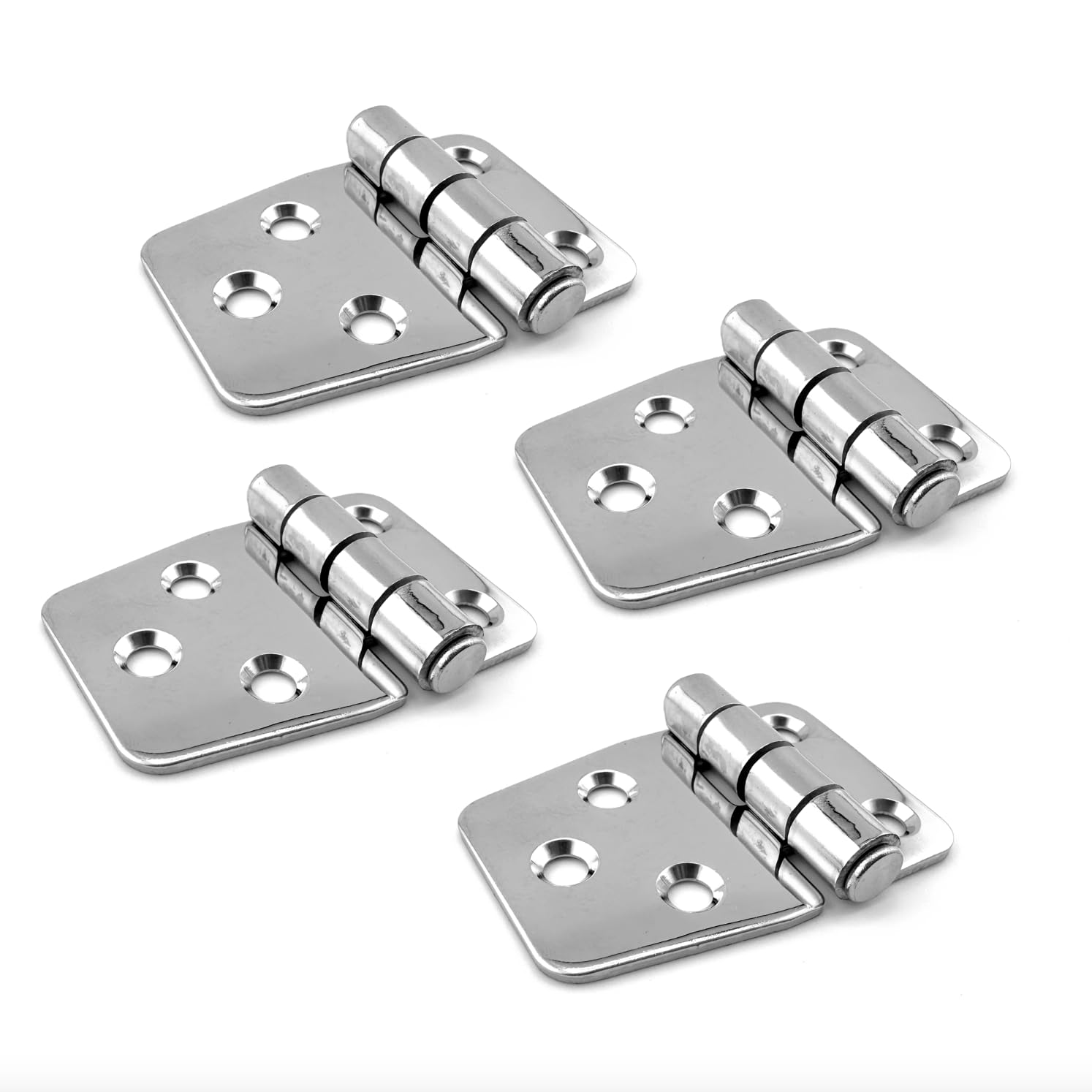 HS0043 Stainless Steel Hinge 55 x 39 x 2 mm, V2A AISI 304, Hinges Folding Hinge