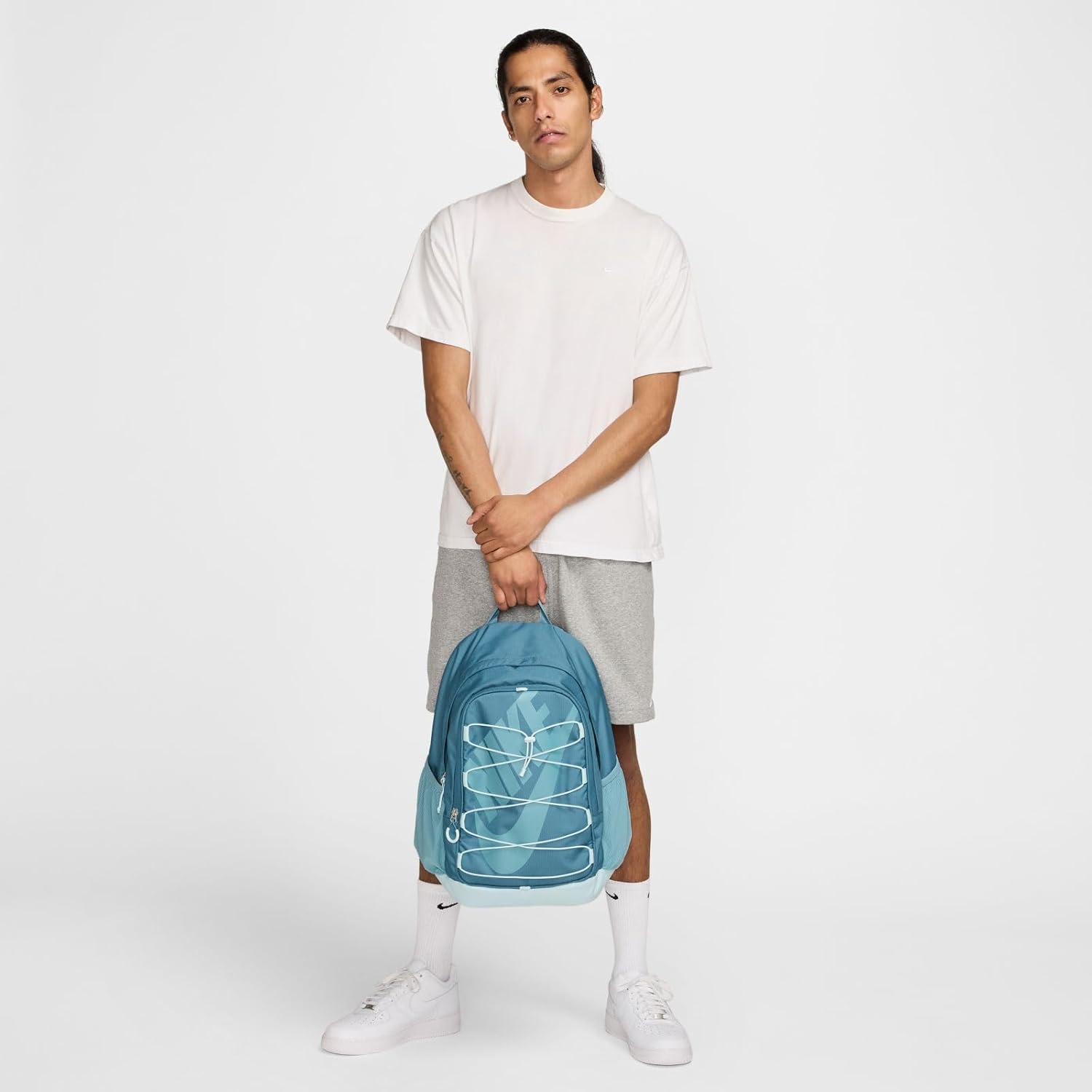 Nike Hayward HJ8200 26L Backpack, Smokey Blue/Glacier Blue/Denim Turq, One Size, SPORTSWEAR - Image 12