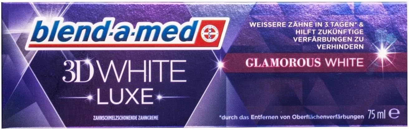 Blend-A-Med 5x 3DWhite Luxe Glamorous White Toothpaste 75 ml