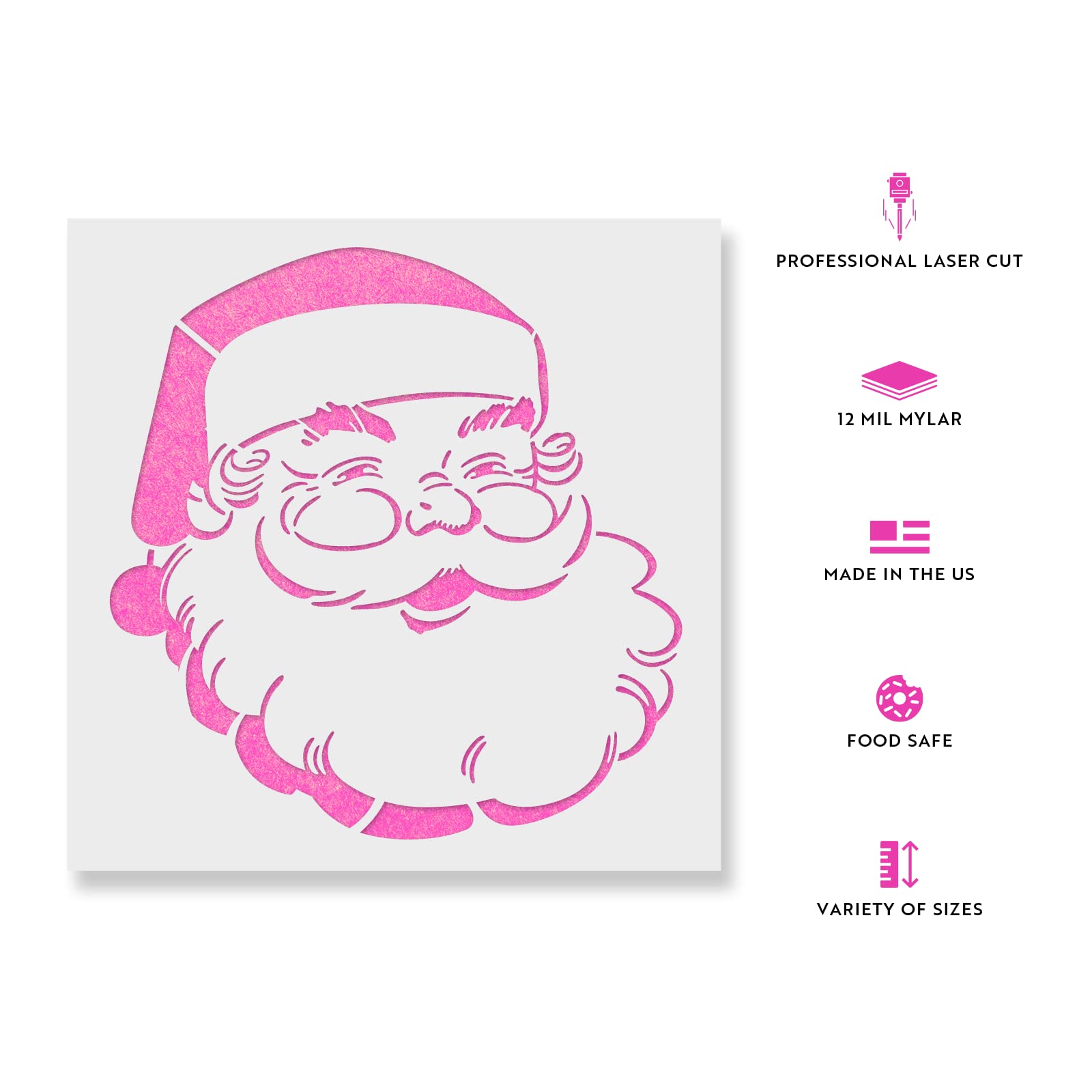 Santa Claus Stencil - Xmas & Christmas Stencils