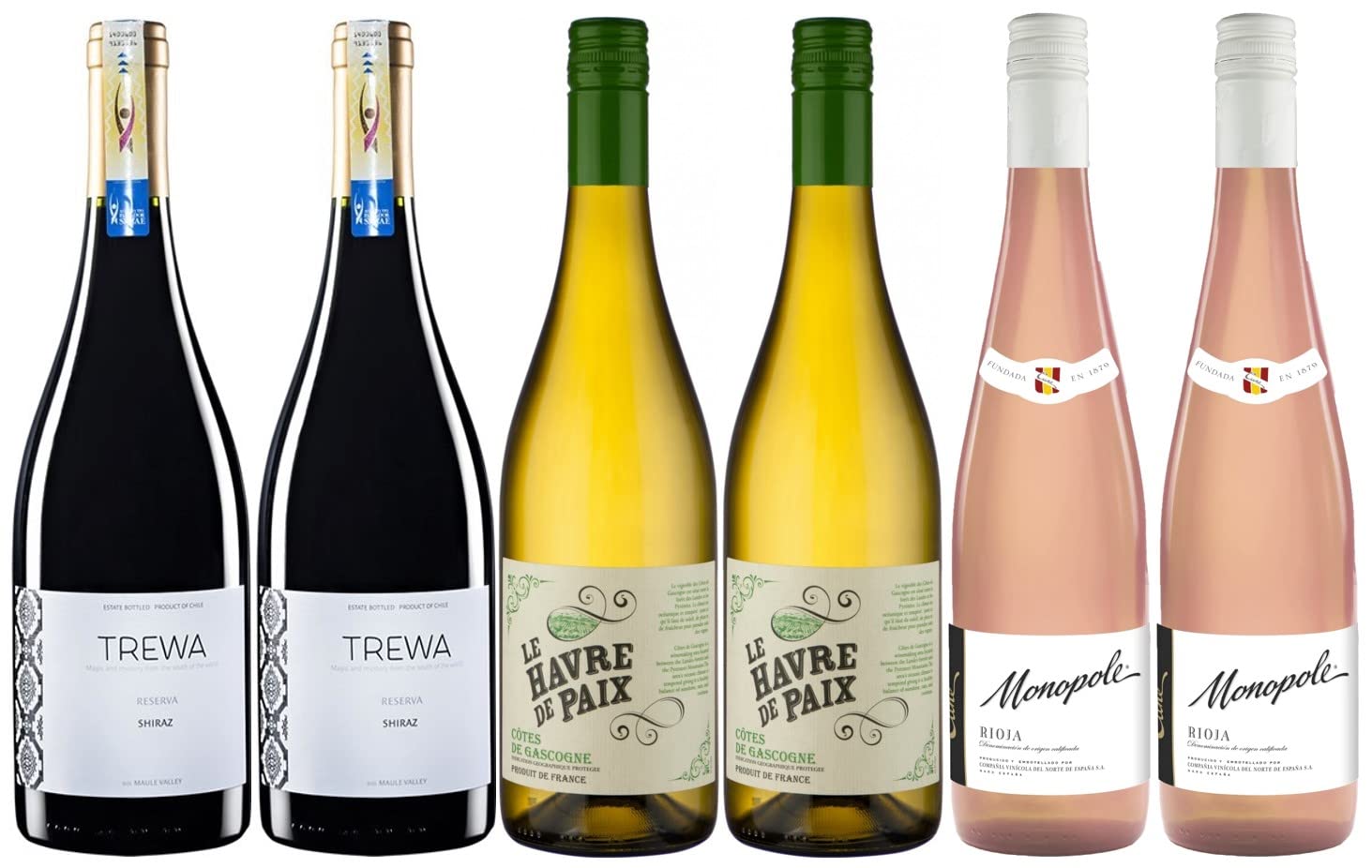 Red, White & Rosé Wine Lovers - The Ultimate Selection Mixed Wine Case - 6 x 75cl