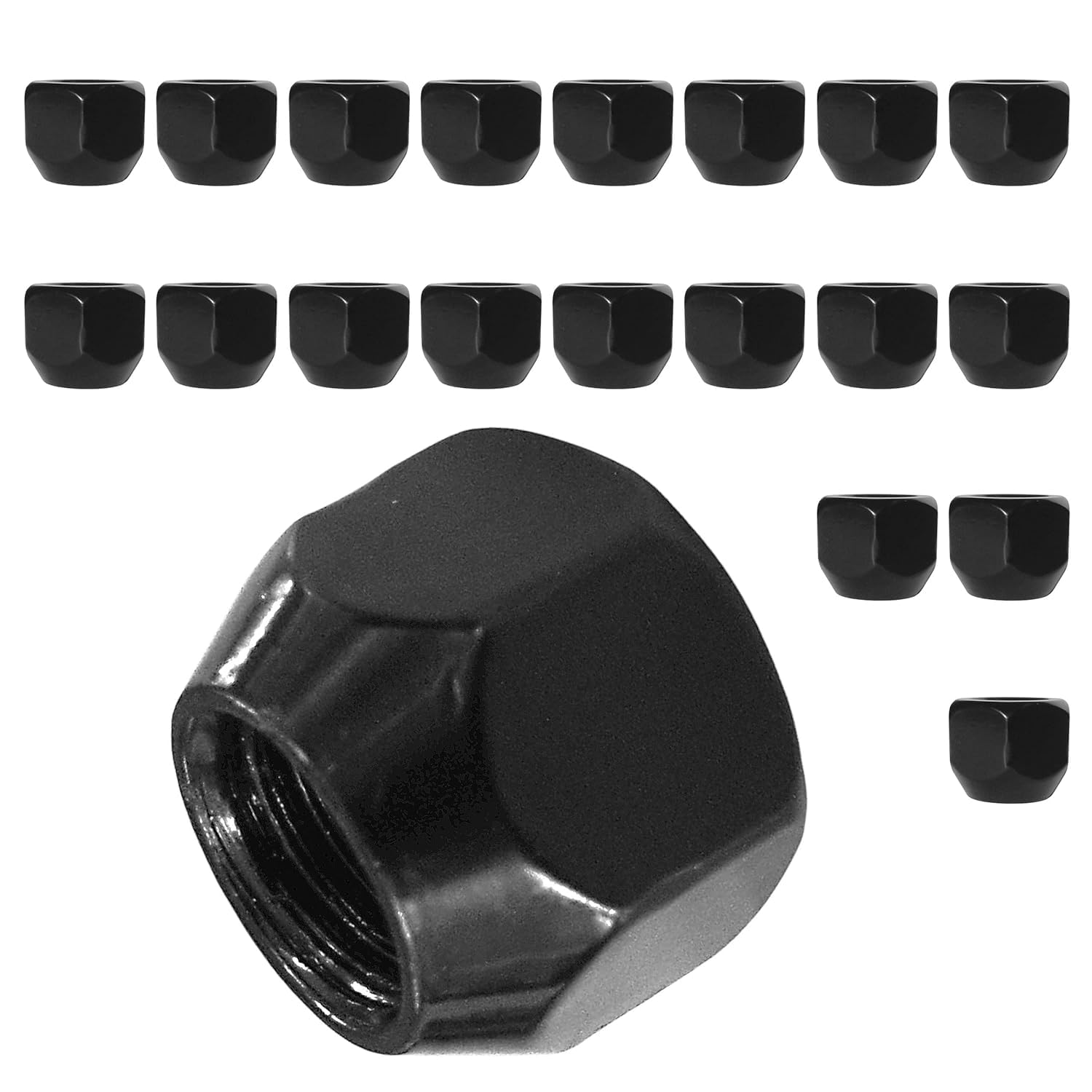 TRACER Écrou Roue M14 x 1,5 SW19 Lot de 20 pour Jantes Acier Ford Galaxy S-MAX Noir Coniques