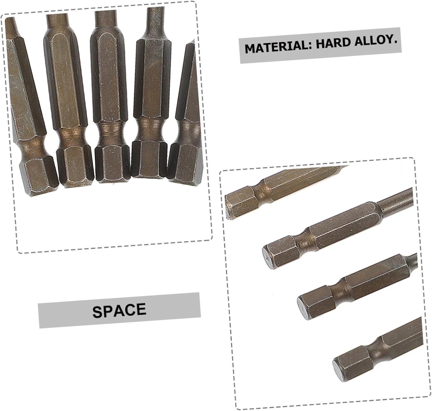Tofficu 14pcs Triangle Drill Bit for Hard Drilling Tools for Tile Brick and Precision Performance for Efficient Drilling