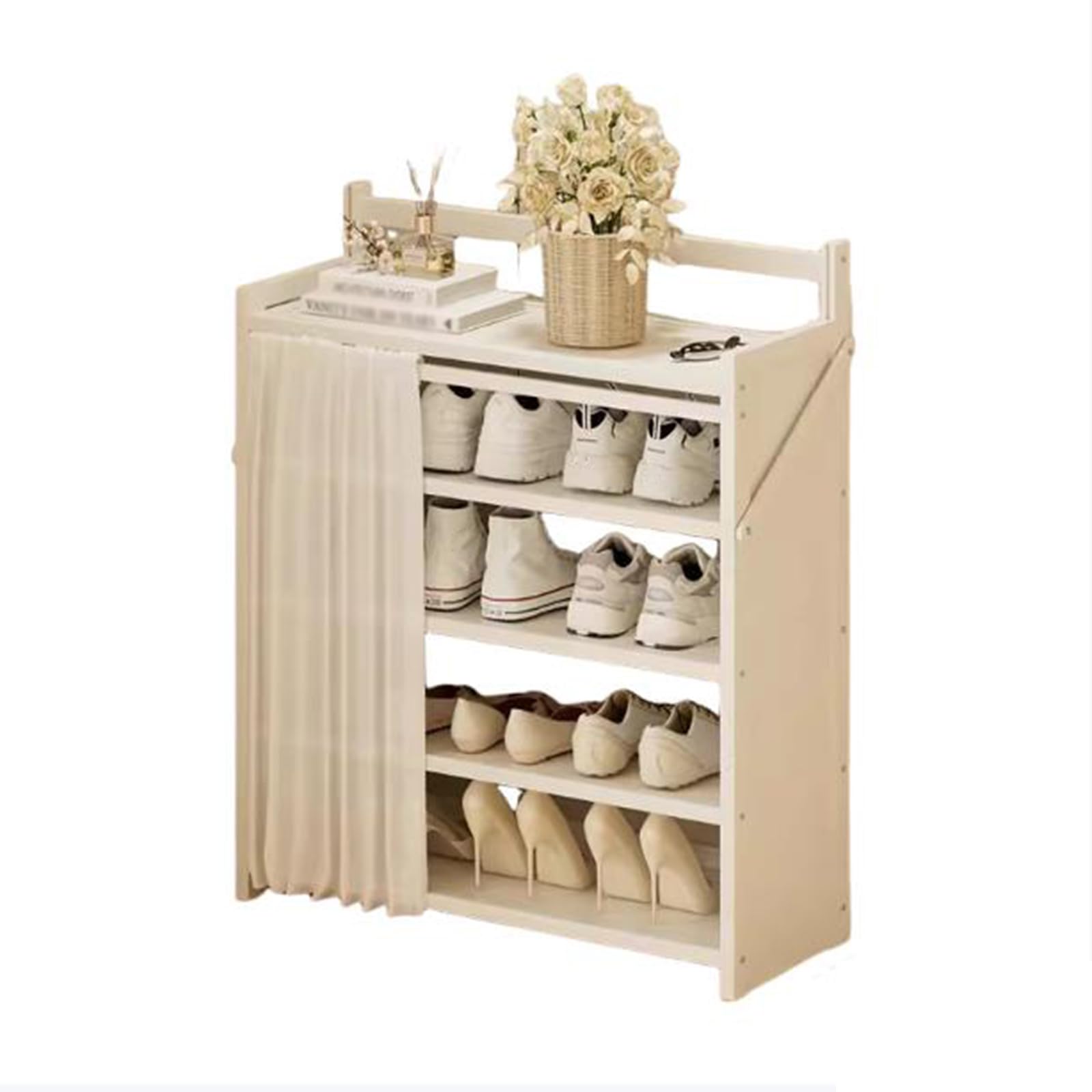 Porte chaussures en bois idéal pour organiser l'entrée ou le salon familial