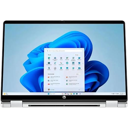 HP OmniBook 5 Flip 2-in-1 14" FHD+ Touchscreen Laptop, Intel Core 7 150U, Intel Graphics,16GB DDR5, 512GB SSD, Copilot, Backlit Keyboard, Win 11 Pro, Silver