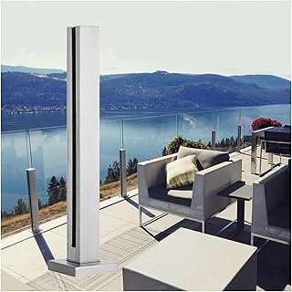 Garden Deck Stairway Fencing Clamp Posts Stainless Steel Glass Railing Post, Safety Balcony Deck Glass Panels Post with Complete Kit, 33.5inch/37.4inch/41.3inch Tall ( Color : End Post , Size : 105cm/