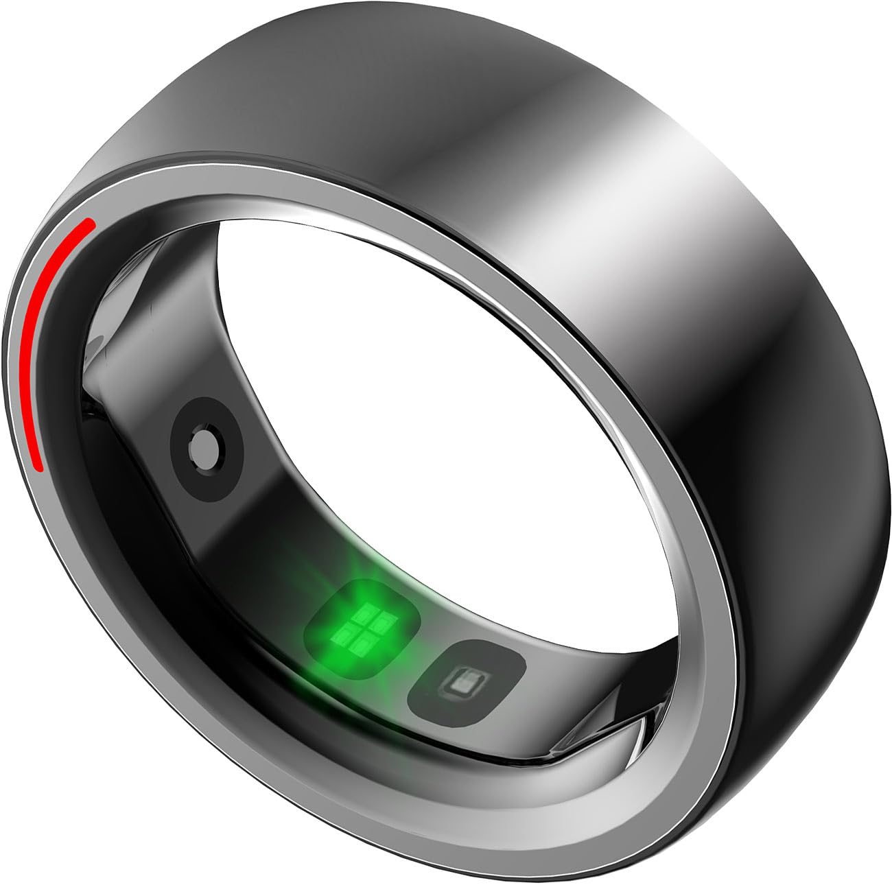Bague connectée fitness coloris noir – Taille 8 (US) / 57-58 (FR) [Newgen Medicals]