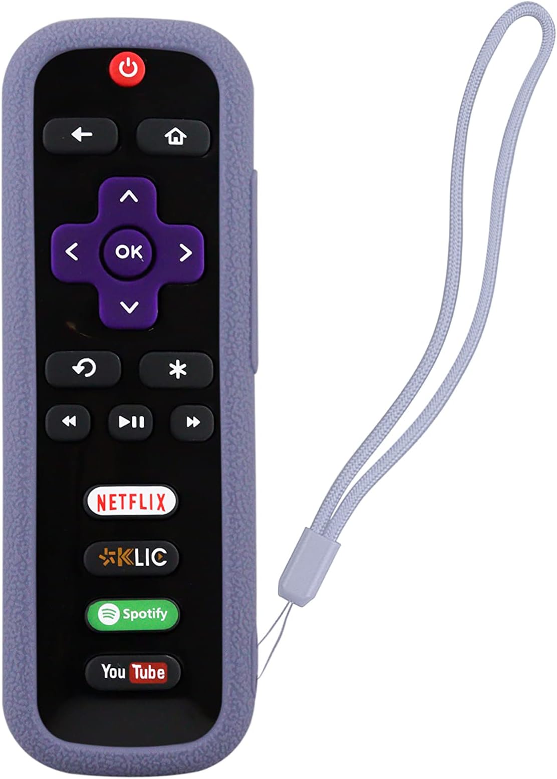 CONTROL EXPERT Universal Remote Case for Roku TV Smart TV Remote Control Express Premiere Stick (Grey)