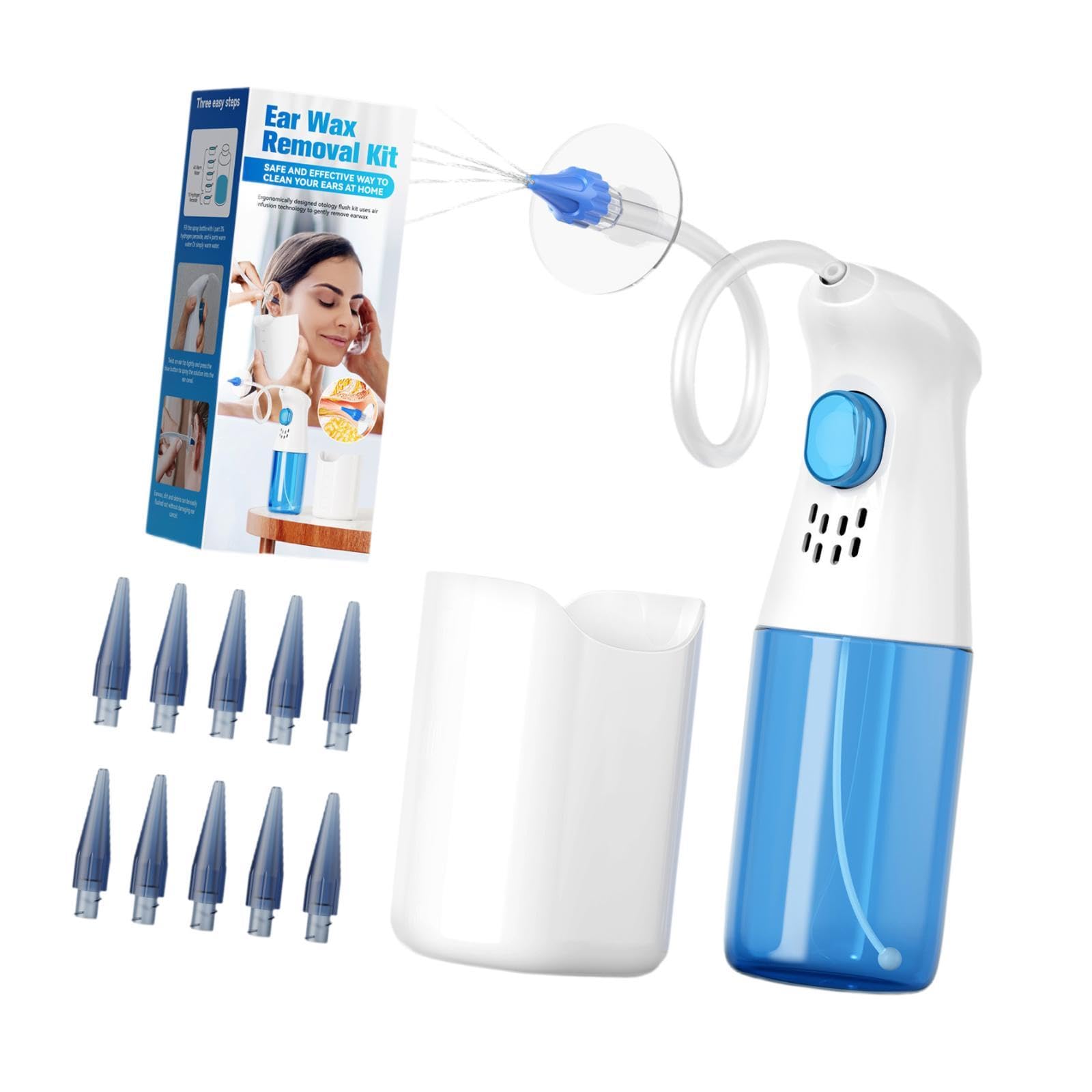 HEAVENGLOW Ear Removal Earwax Rinse Cleaning Ear Set Ear Cleaning Device for Family-image-6