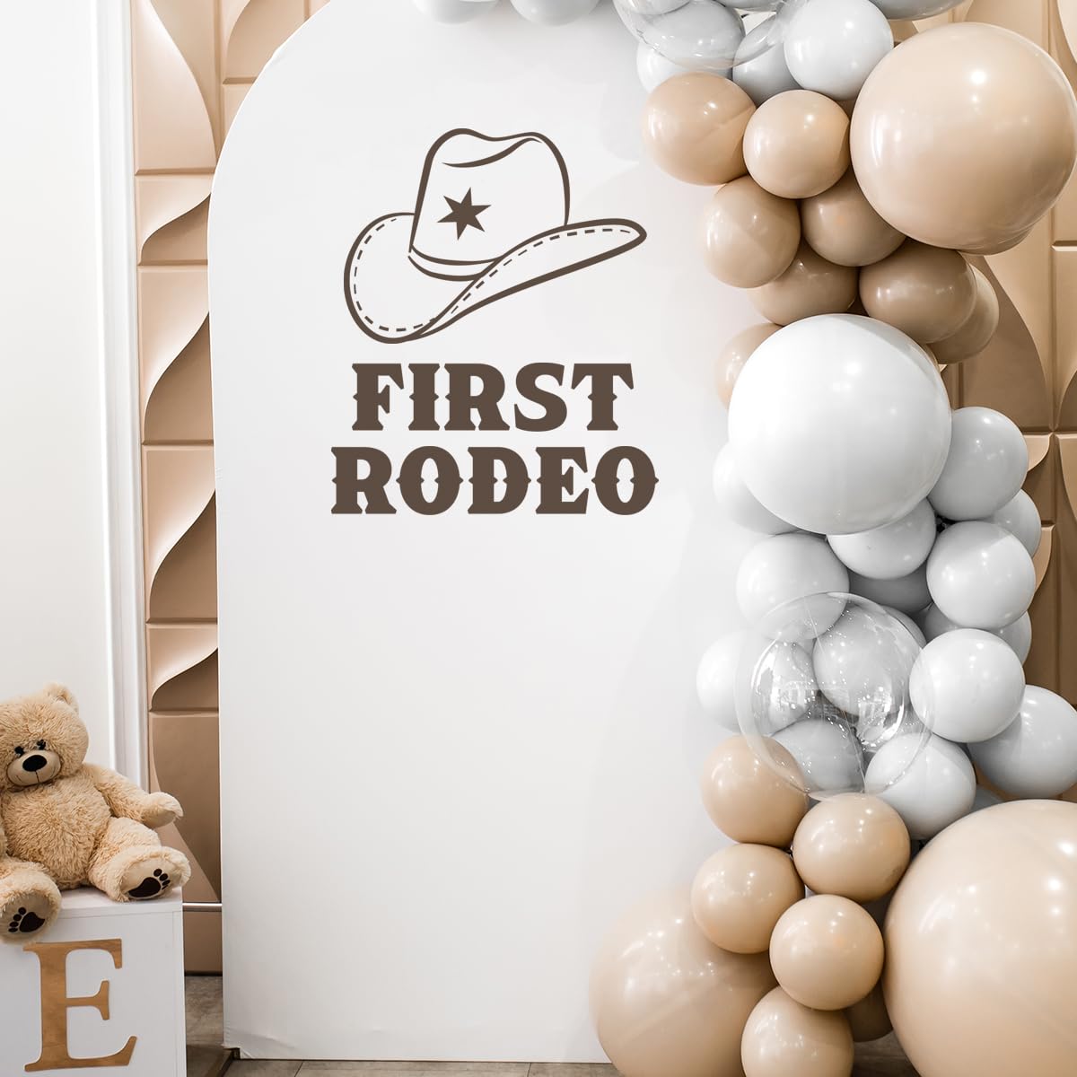 This Ain't My First Rodeo Vinyl | Personalized Western Birthday Backdrop Display For Cowboy Party Or Rodeo Celebration (decal Only