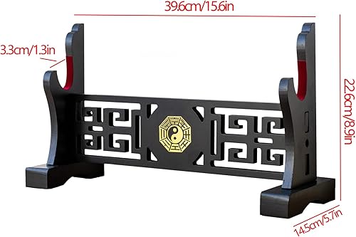 Miniatura 8 de Soporte para espada Katana Samurai  Soporte de exhibición Katana de pie de terciopelo acolchado para armas para varita Tanto Wakizashi, etc. Espada