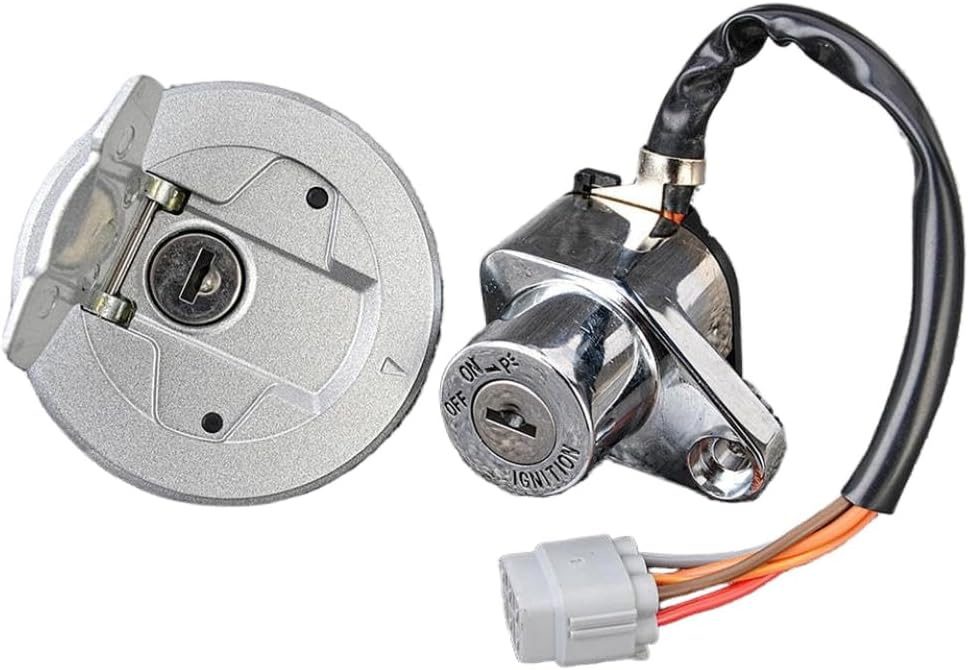 Ignition Switch Fuel Gas Cap Seat Lock Set 37000-40831 37000-40880 37000-40881 Compatible with VZ1500 Boulevard Intruder M90 M1500