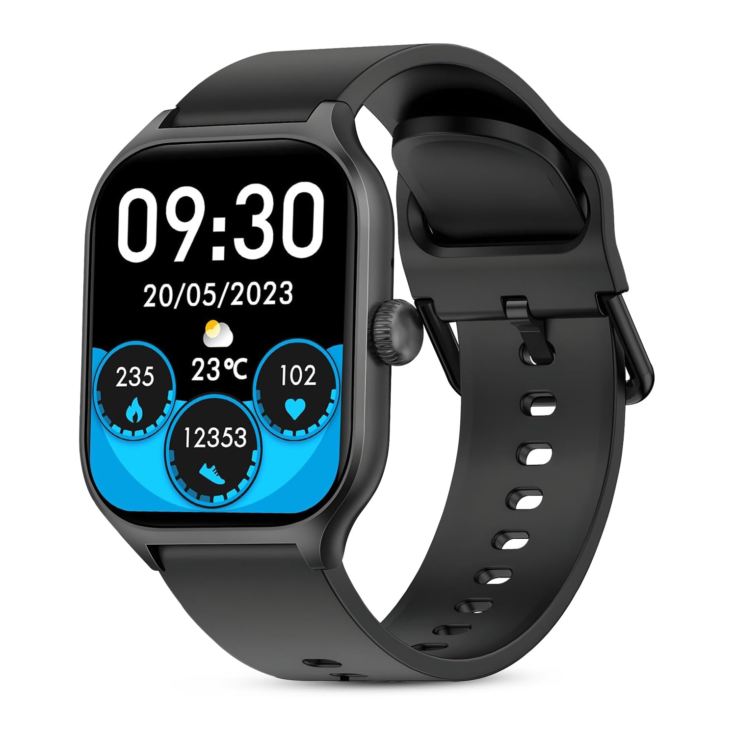 PunnkFunnk H9 Smart Watch 2.01" TFT Display, Bluetooth 5.0 with 100+ Sports Mode, Heart Rate & Blood Oxygen Monitor, Call & Message Reminders Compatible for Android & iOS, IP67 Waterproof(Black)-picture-22