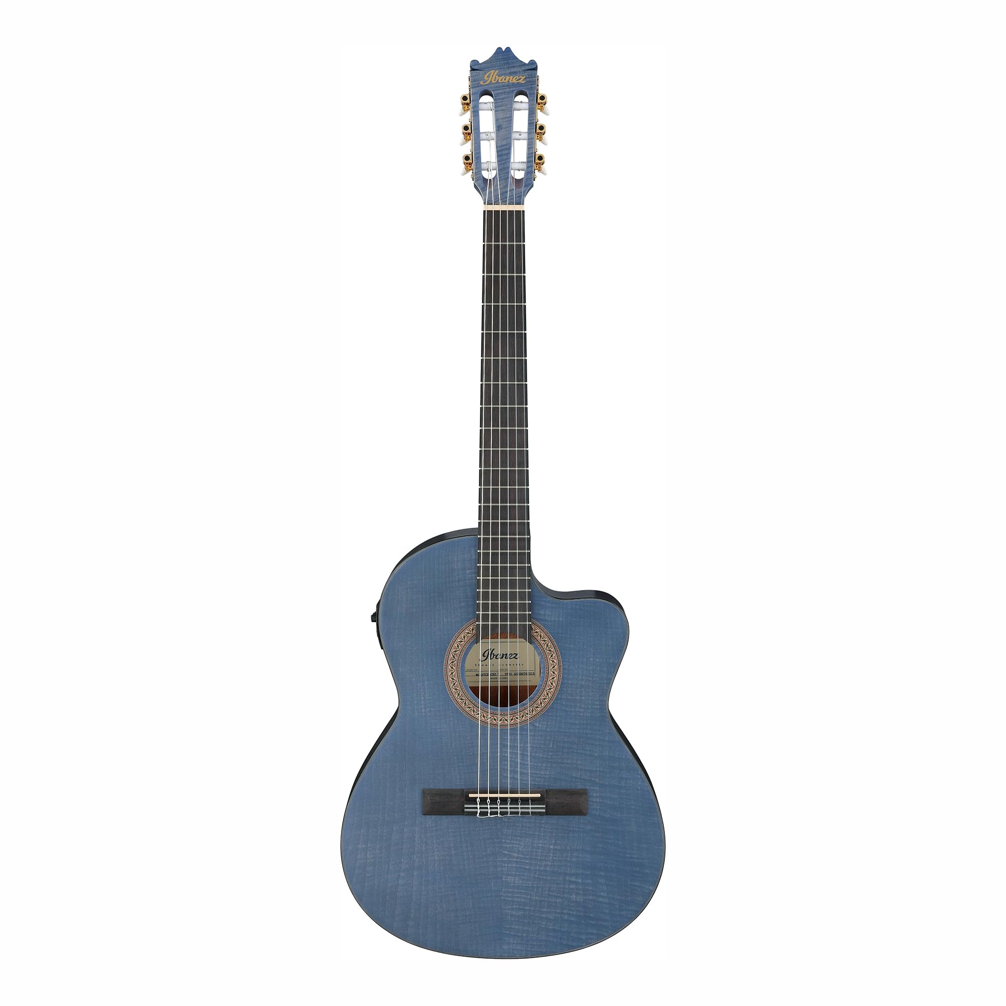 Ibanez GA5FMTCE Thinline Nylon Acoustic-electric Guitar - Open Pore Berry