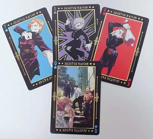 Amazon 呪術廻戦 釘崎野薔薇 箔押しトランプ キャラクターグッズ ステッカーカード アニメ 萌えグッズ 通販