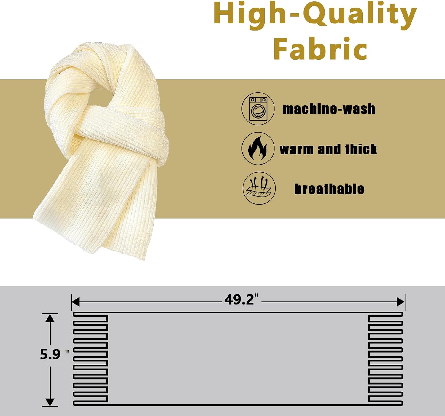 Kids Winter Warmer Scarf - Fashion Soft Knit Toddler Baby Scarves Neck